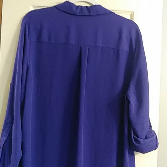 Purple button up blouse - Picture 5 of 5